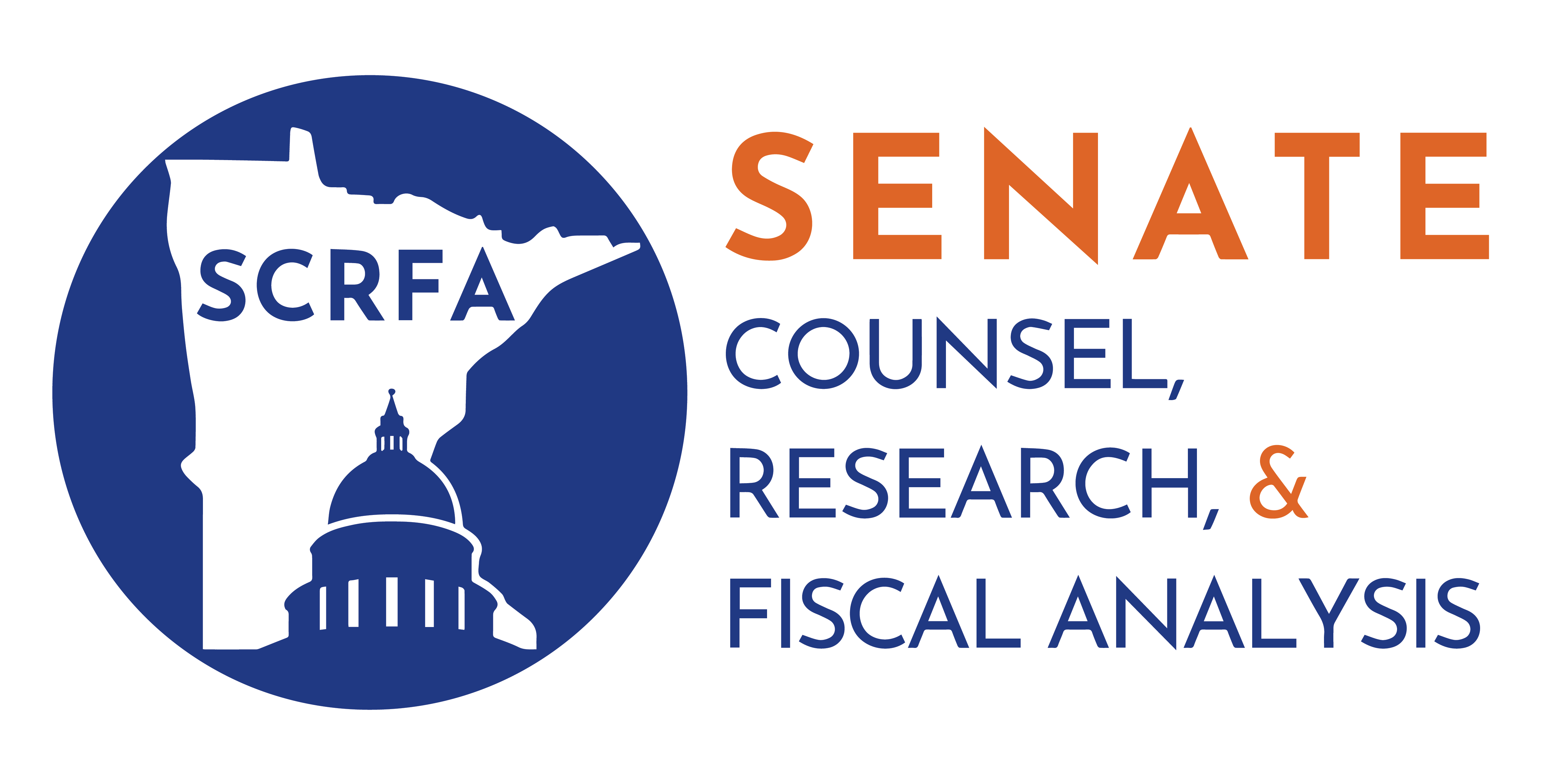 Minnesota Senate Counsel, Research and Fiscal Analysis logo